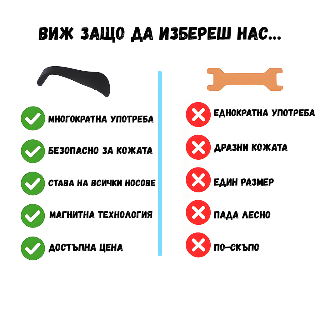 Магнитни Ленти За Нос